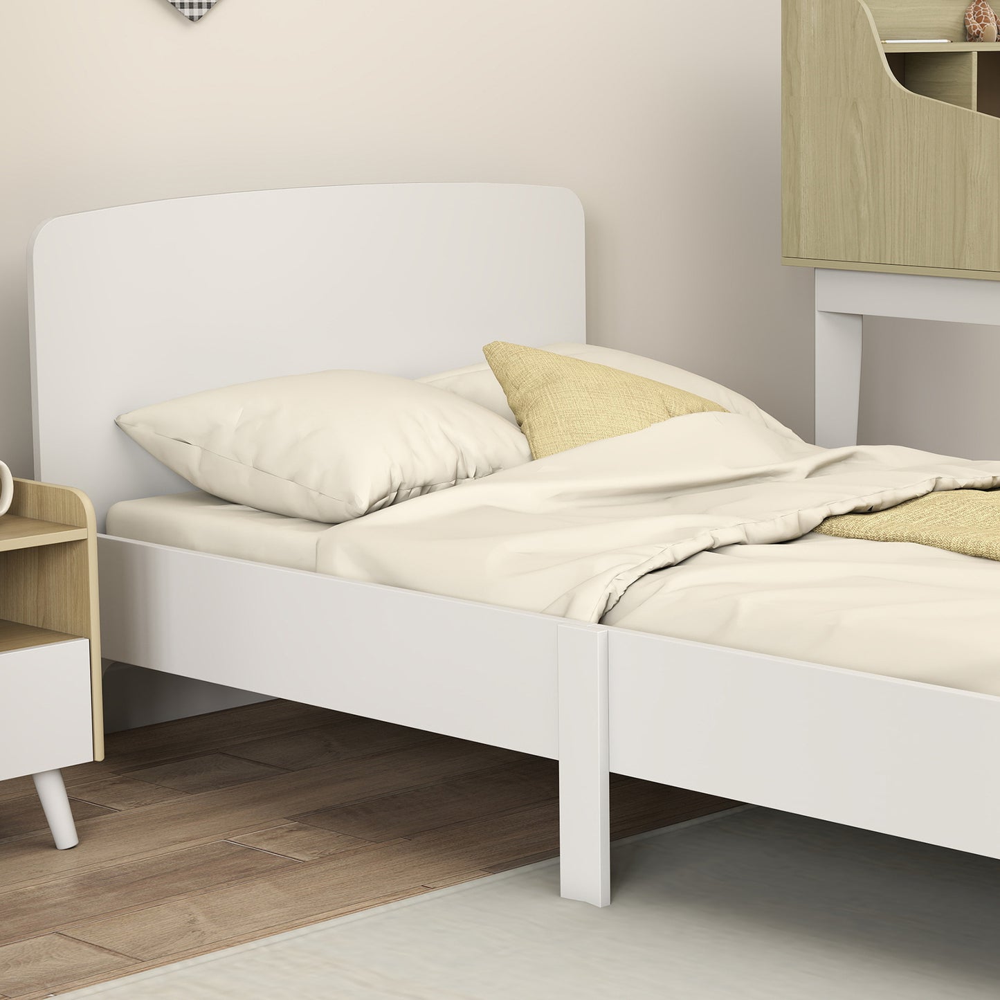 Lit bas enfant design sécuritaire MDF