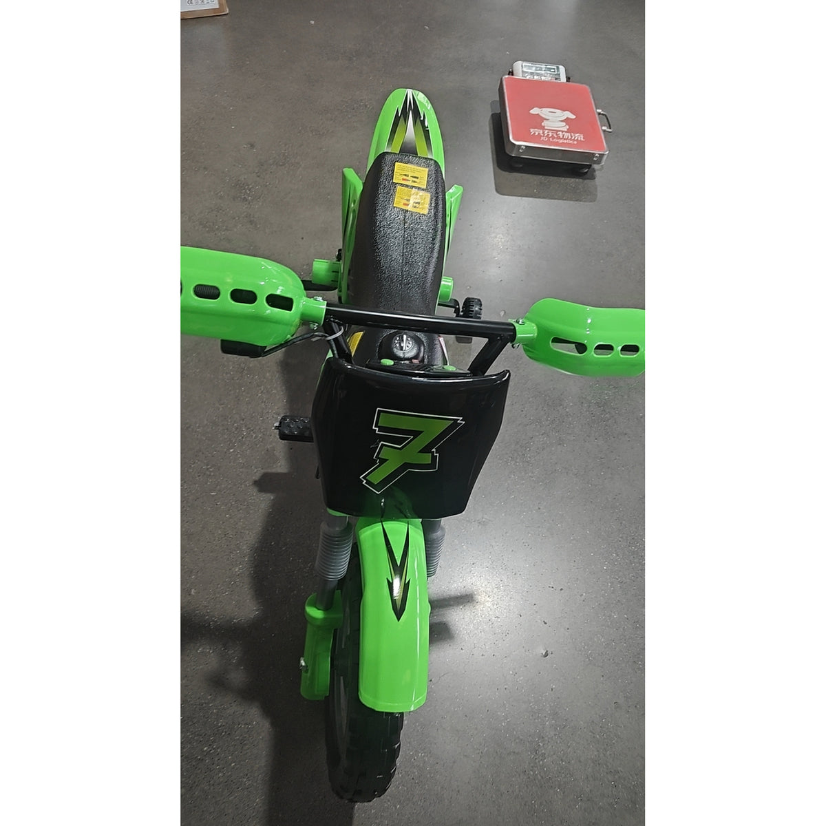 Moto électrique pour enfants 12V avec roulettes d'entraînement