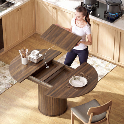 Table à manger extensible 110-150 cm — Noyer
