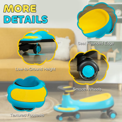Voiture tortillante pour enfants avec lumières et musique