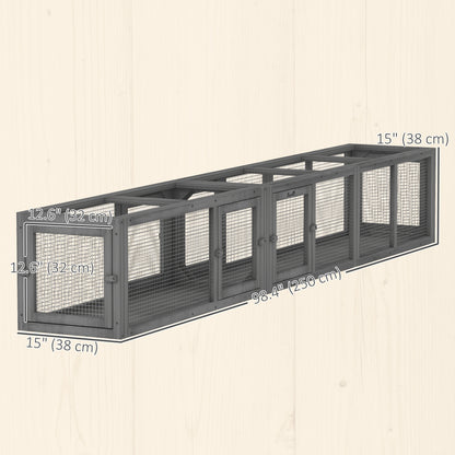 Tunnel pour chat extérieur modulaire 8 portes 249 cm