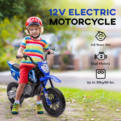 Moto électrique enfant 12V avec roues stabilisatrices