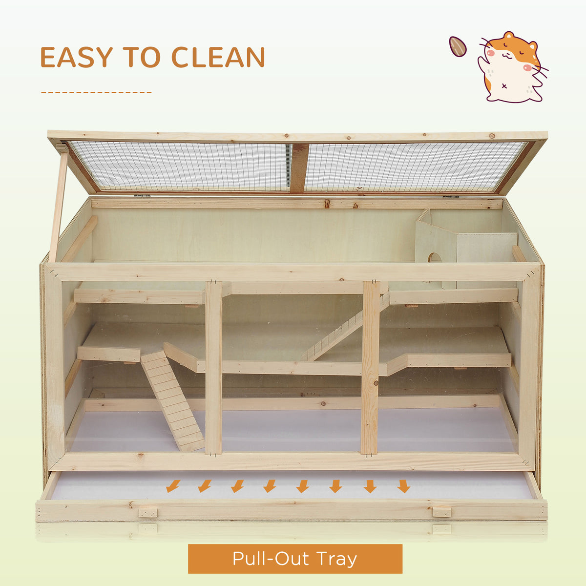 Cage pour hamster en bois
