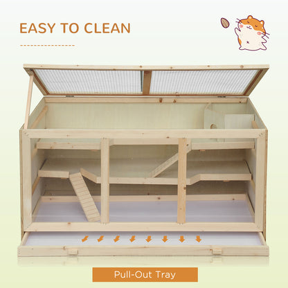 Cage pour hamster en bois