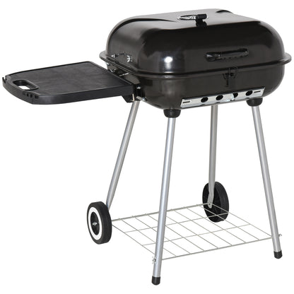 BBQ au charbon portable avec grille réchaud et tablette