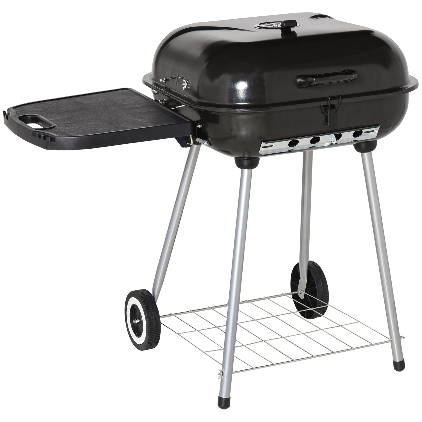 BBQ au charbon portable avec grille réchaud et tablette