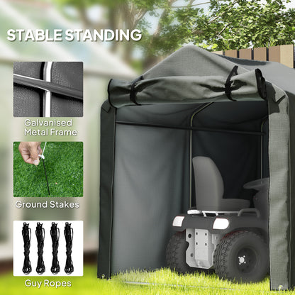 Abri de rangement extérieur résistant aux UV — Gris foncé
