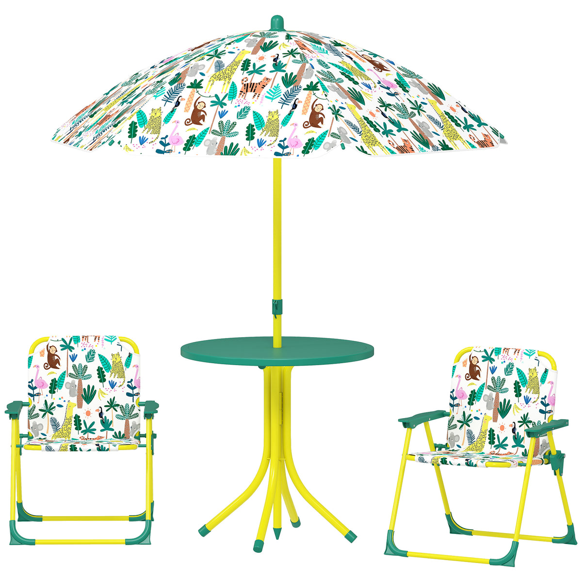 Ensemble table de pique-nique et chaises pour enfants — Lot de 4