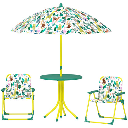 Ensemble table de pique-nique et chaises pour enfants — Lot de 4