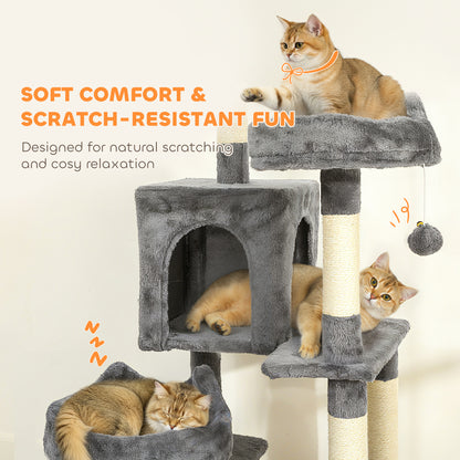 Arbre à chat multi-niveaux 192 cm avec 8 griffoirs