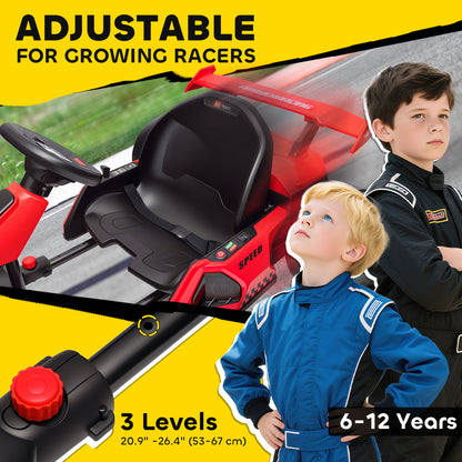 Kart électrique enfant 24V avec siège ajustable