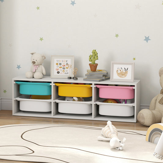 Organisateur de jouets pour enfants avec bacs amovibles