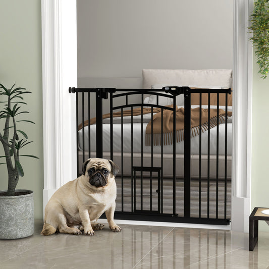Barrière pour animaux de compagnie avec porte pour chat — Verrouillage
