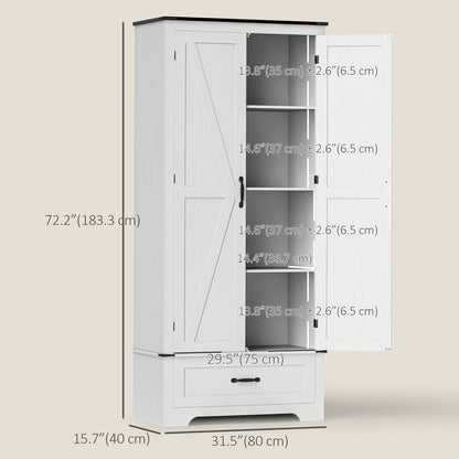 Armoire-garde-manger style farmhouse avec tiroir