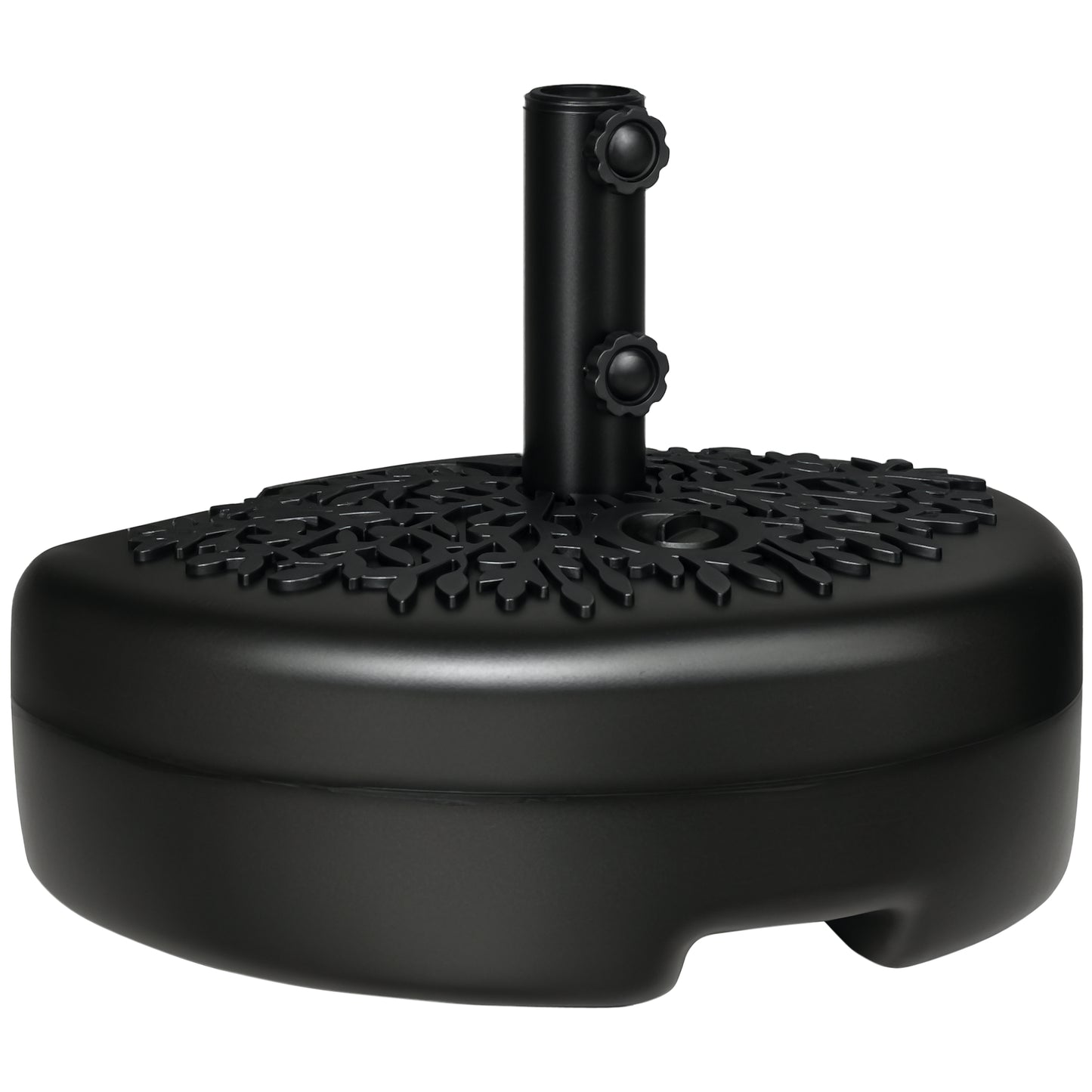 Socle de parasol demi-lune remplissable 18 kg