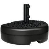 Socle de parasol demi-lune remplissable 18 kg
