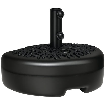 Socle de parasol demi-lune remplissable 18 kg