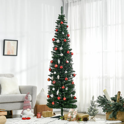 Sapin de Noël artificiel mince style crayon 6 pi
