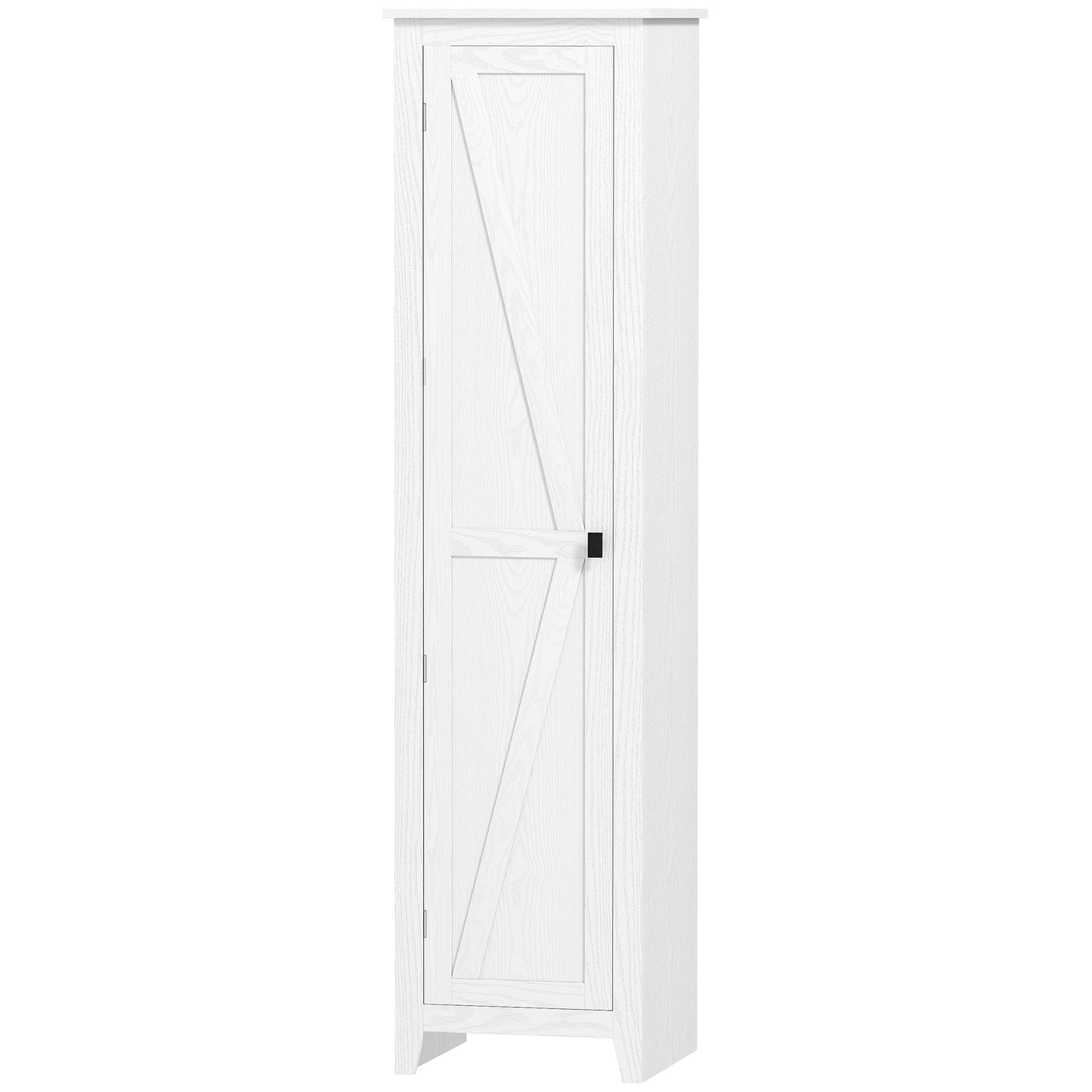 Armoire garde-manger cuisine 5 tablettes porte de grange 170cm