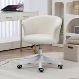 Chaise bureau sans bras hauteur réglable roulettes pivotantes