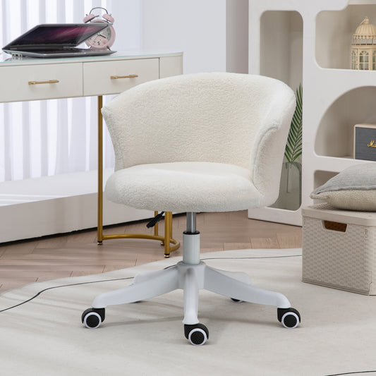 Chaise bureau sans bras hauteur réglable roulettes pivotantes