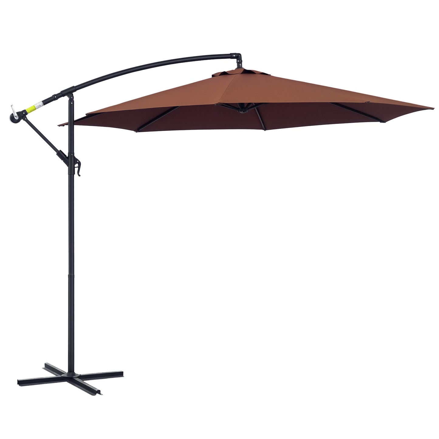 Parasol déporté patio 10 pieds cantilever avec base croisée