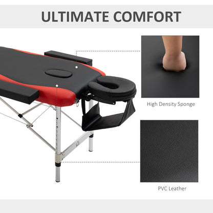Table de massage professionnelle pliable en aluminium