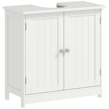 Meuble-lavabo sous évier avec 2 portes et tablette