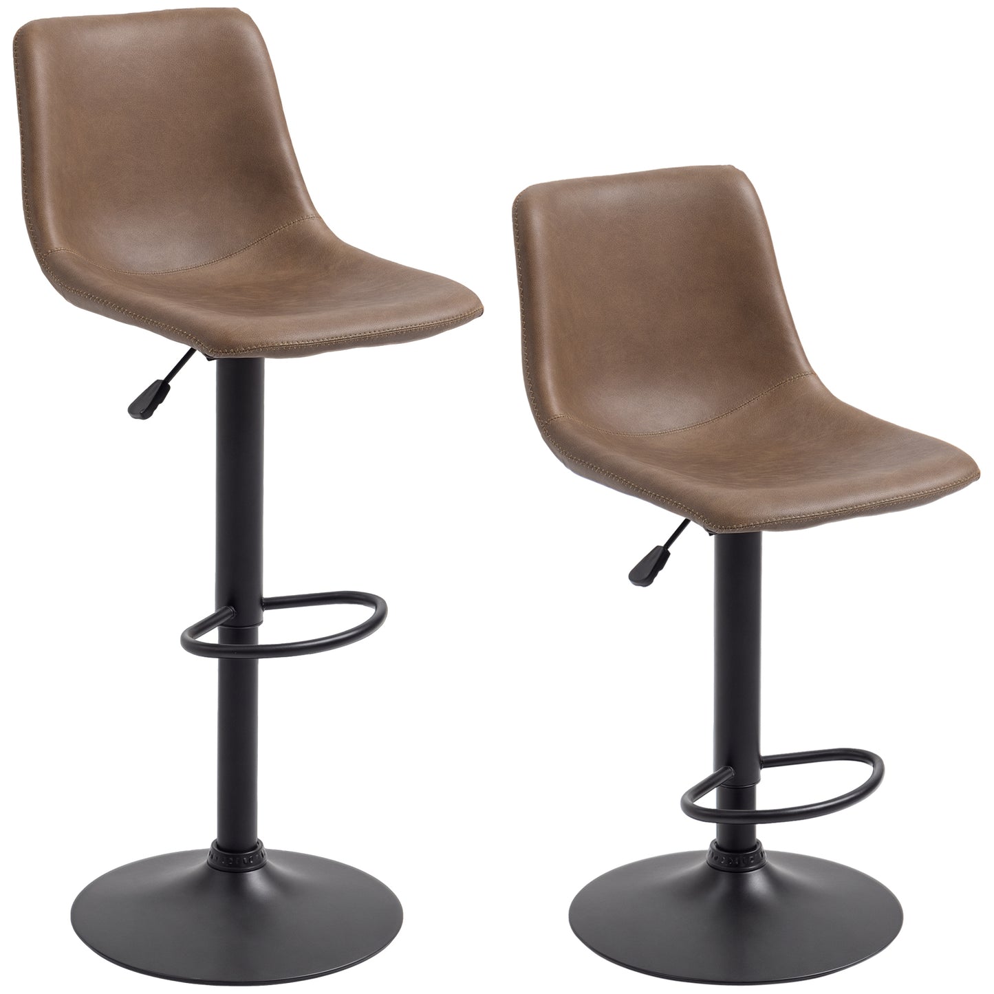 Tabourets de bar ajustables pivotants ensemble de 2