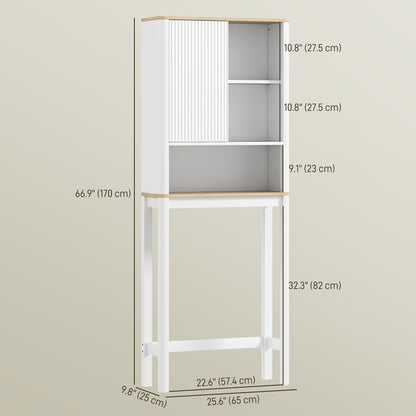 Meuble de rangement au-dessus toilette ajustable