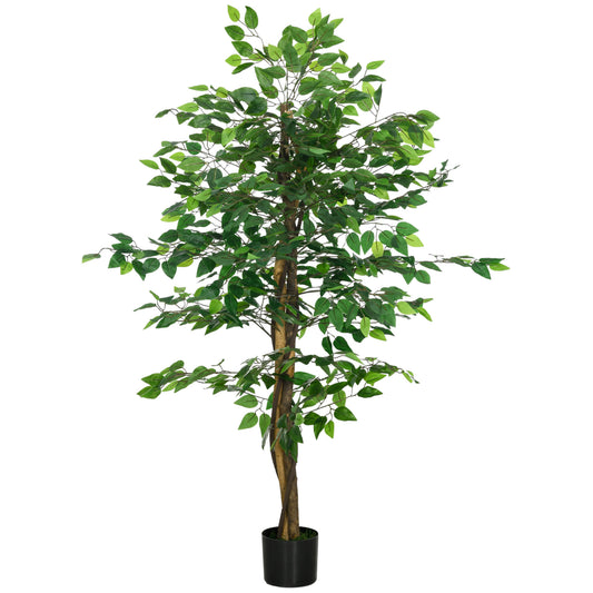 Arbre artificiel ficus 152 cm plante décorative avec pot