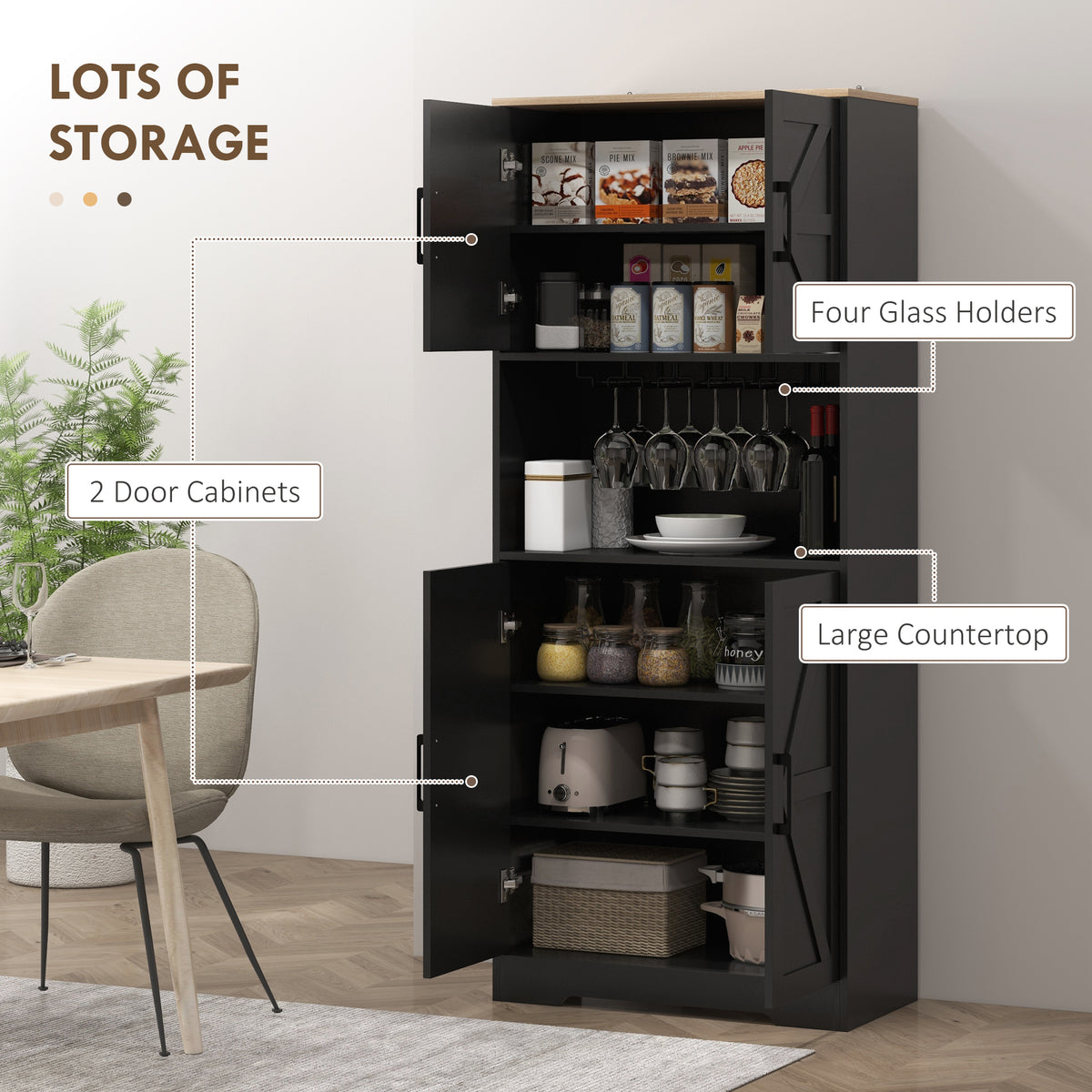 Armoire de cuisine style champêtre avec comptoir