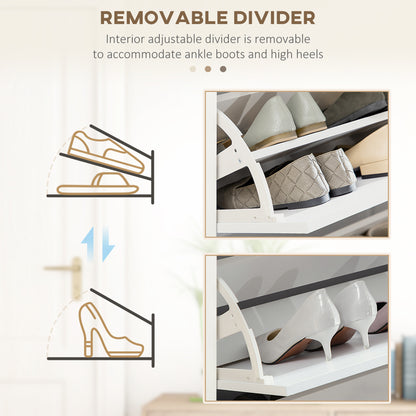 Armoire à chaussures 3 tiroirs rabattables 24 paires