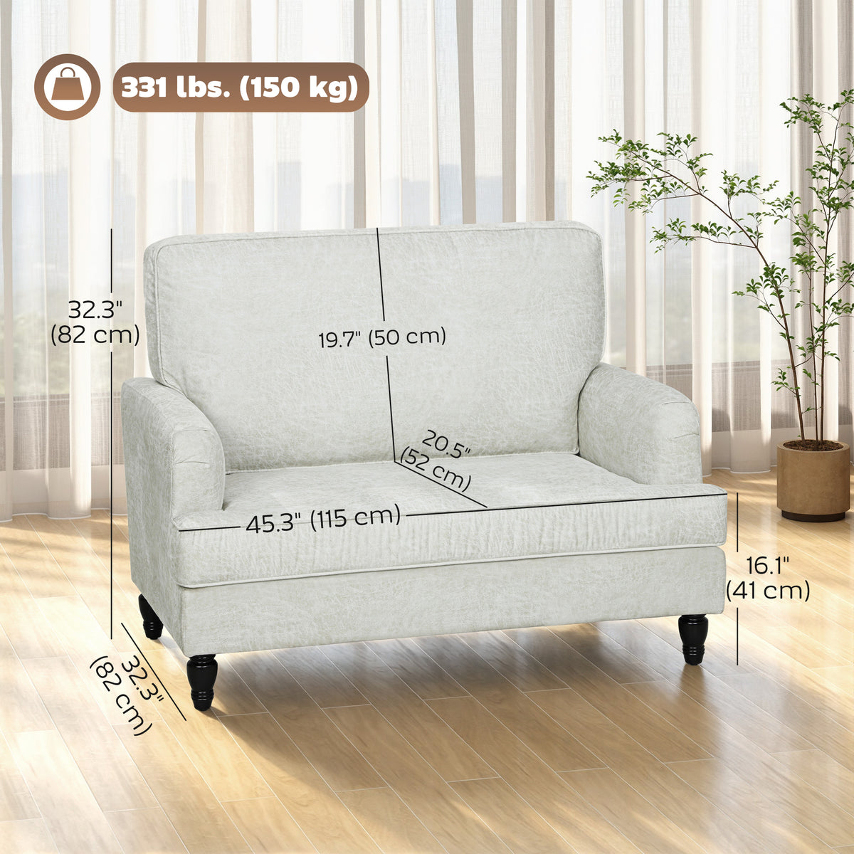 Fauteuil d'appoint moderne en tissu