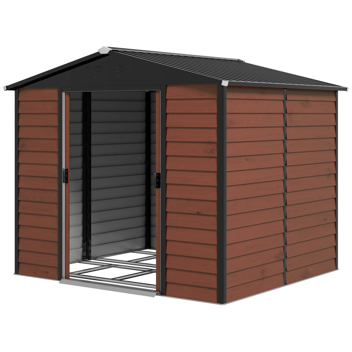 Remise de rangement extérieur 8' x 7' — acier galvanisé