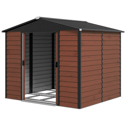 Remise de rangement extérieur 8' x 7' — acier galvanisé