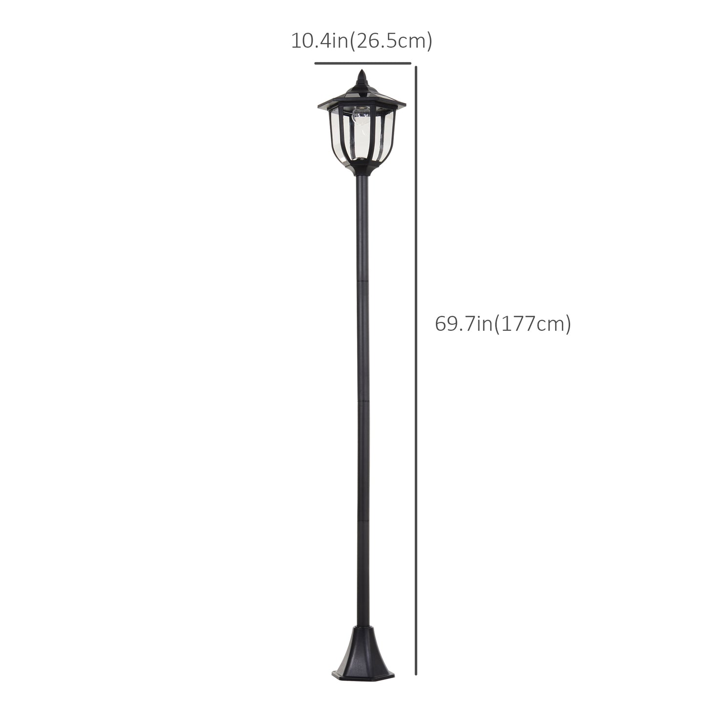Torches solaires extérieures 6 LED résistantes à l'eau