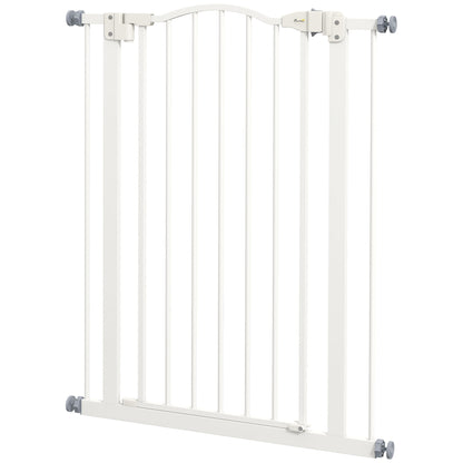 Barrière pour chien extra haute avec porte à fermeture automatique