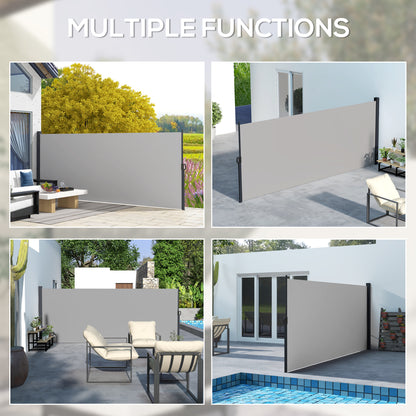 Auvent rétractable latéral 4m x 1,8m pour terrasse