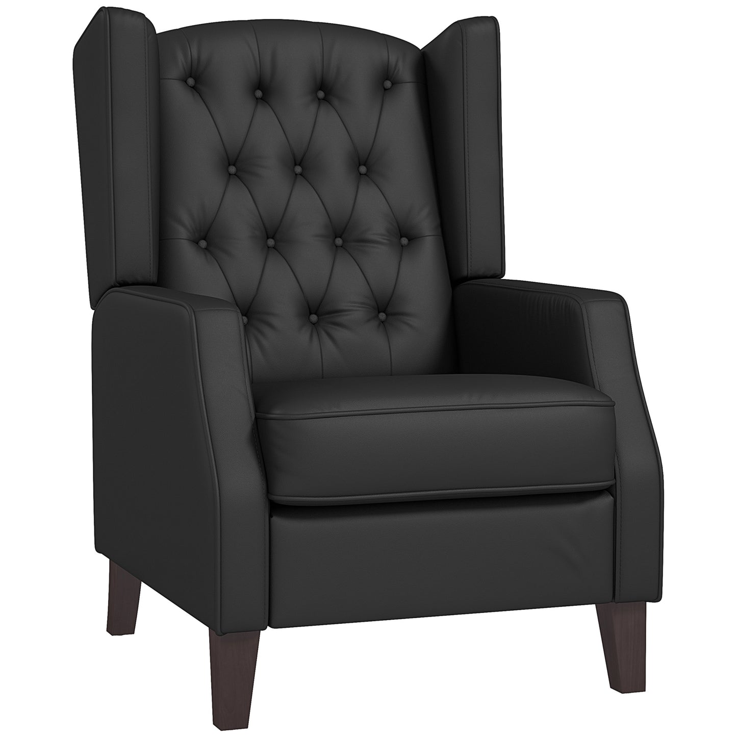 Fauteuil d'appoint cuir synthétique rembourrage épais — kaki