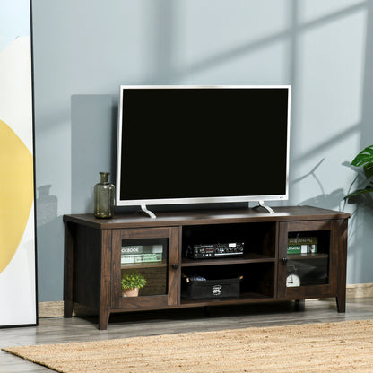 Meuble TV cheminée pour téléviseur 152 cm — 140 x 39.5 x 50 cm