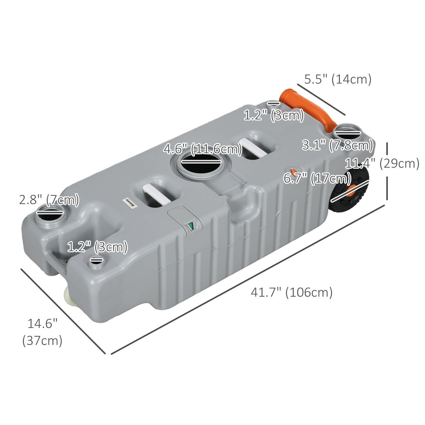 Réservoir d'eaux usées portatif VR 75 L
