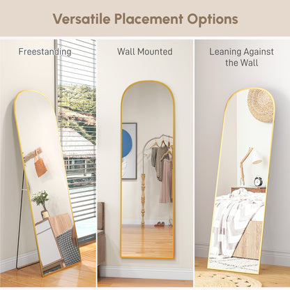 Miroir sur pied arche pleine longueur