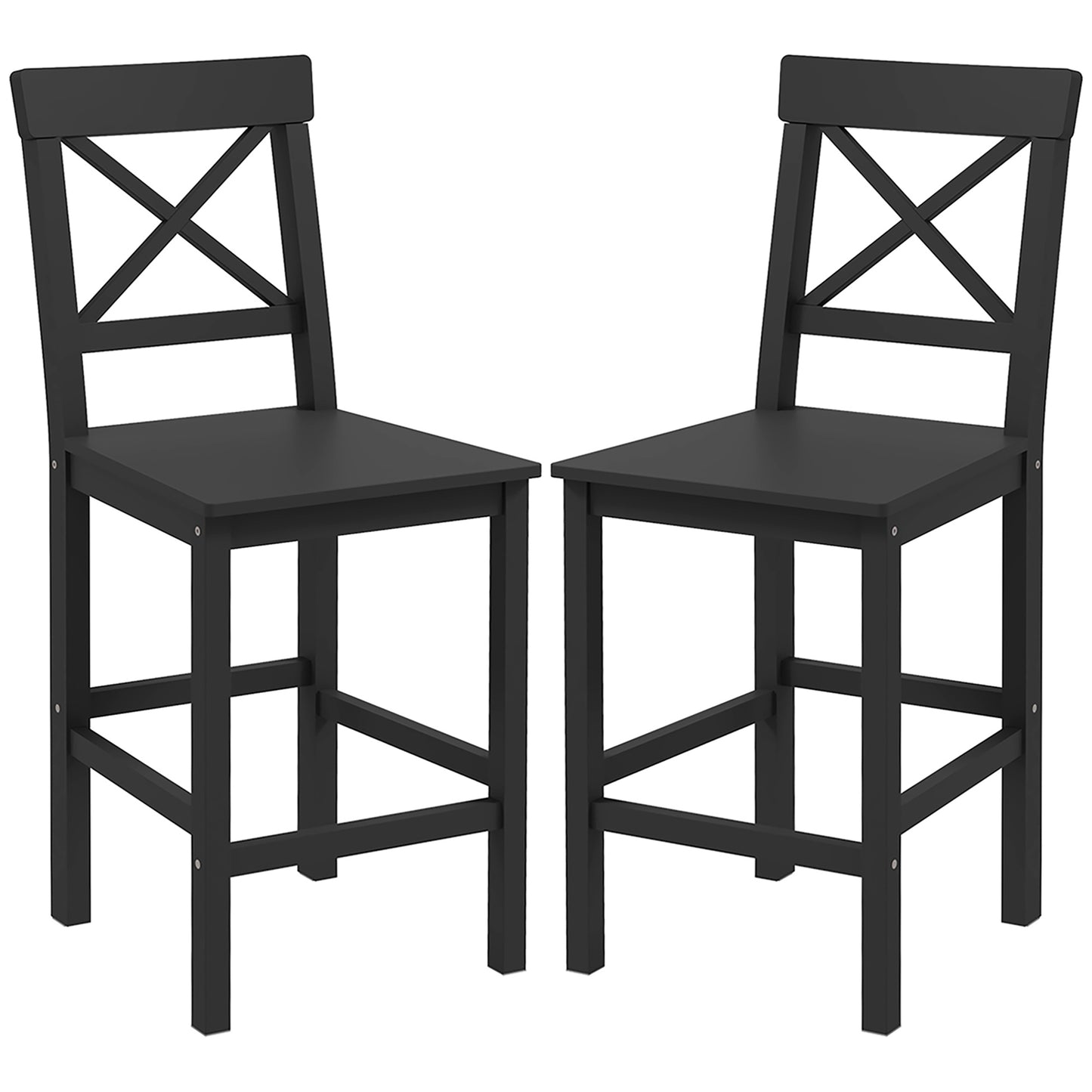 Tabourets de comptoir ensemble de 2 style fermier