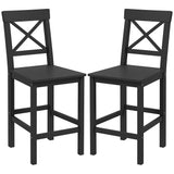 Tabourets de comptoir ensemble de 2 style fermier