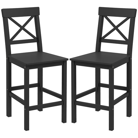 Tabourets de comptoir ensemble de 2 style fermier