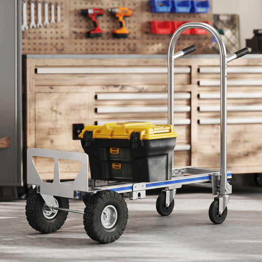 Diable de transport pliant 2 en 1 en aluminium