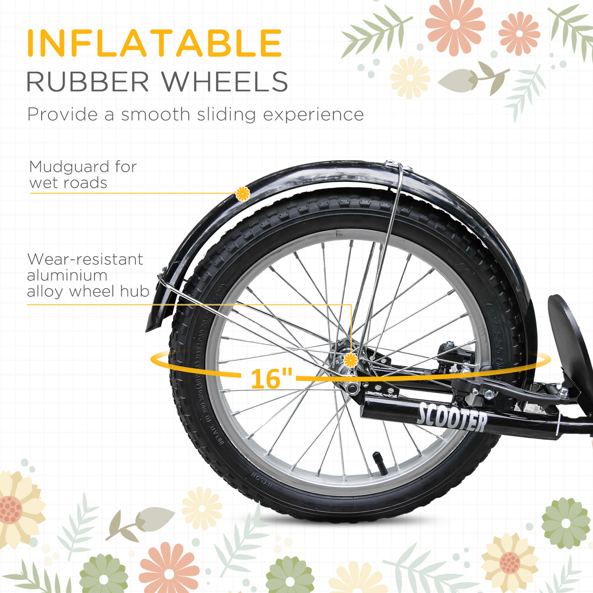 Trottinette pour enfants avec guidon réglable