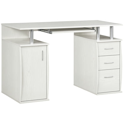 Bureau d'ordinateur avec tiroirs et tablette