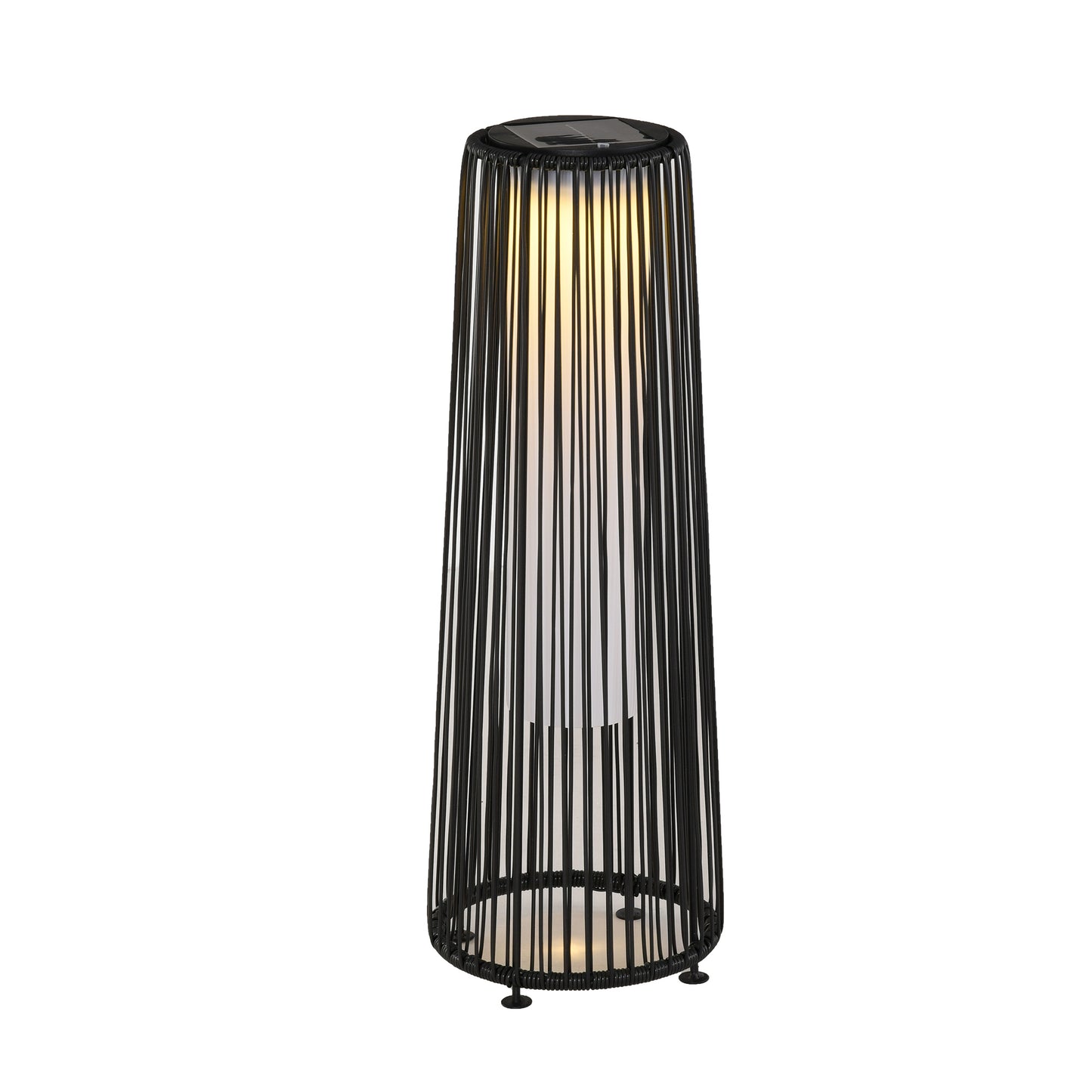 Lampe solaire tressée décorative extérieur LED automatique